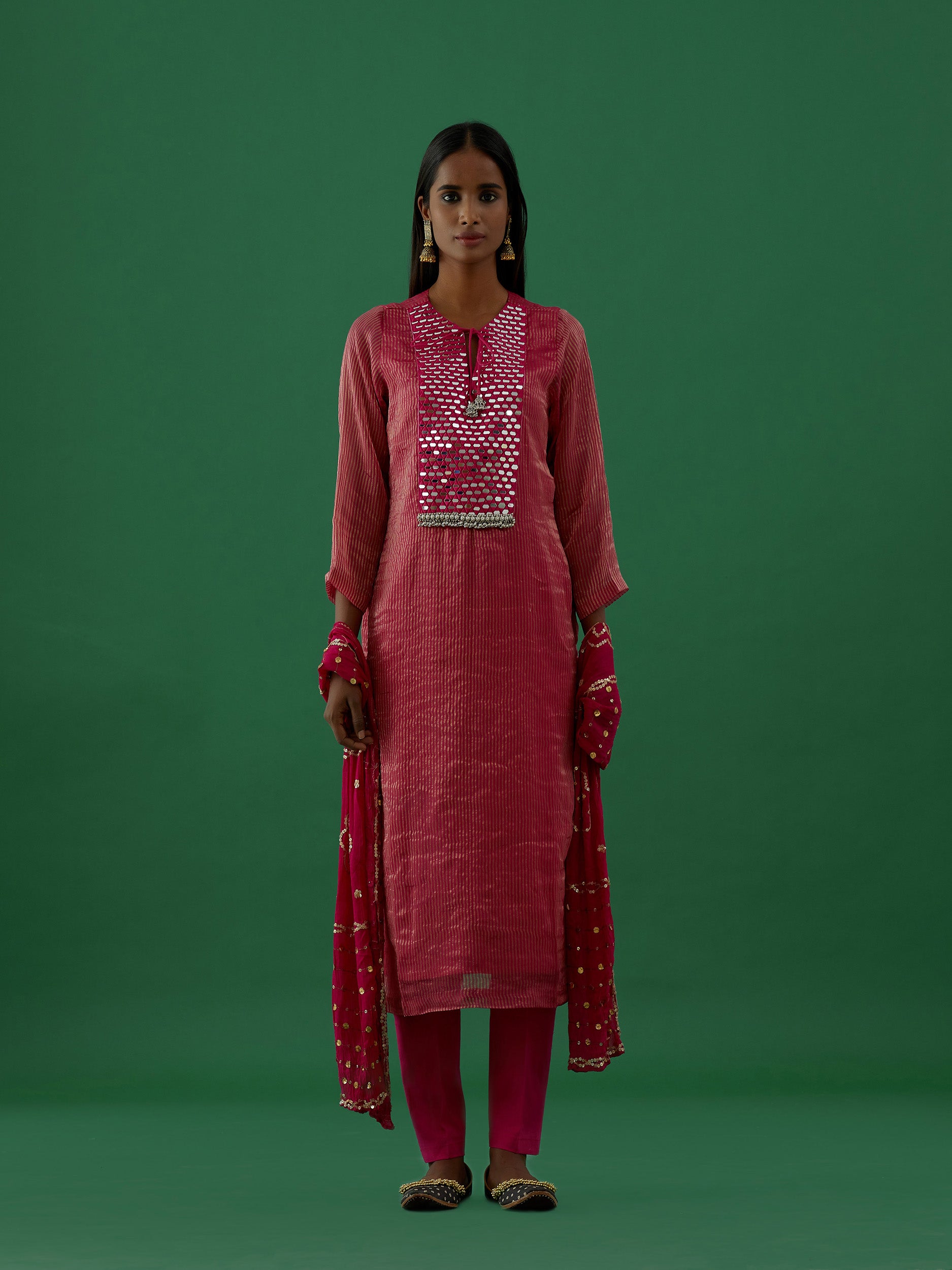Kiara - Fushia kurta Set - 5elements