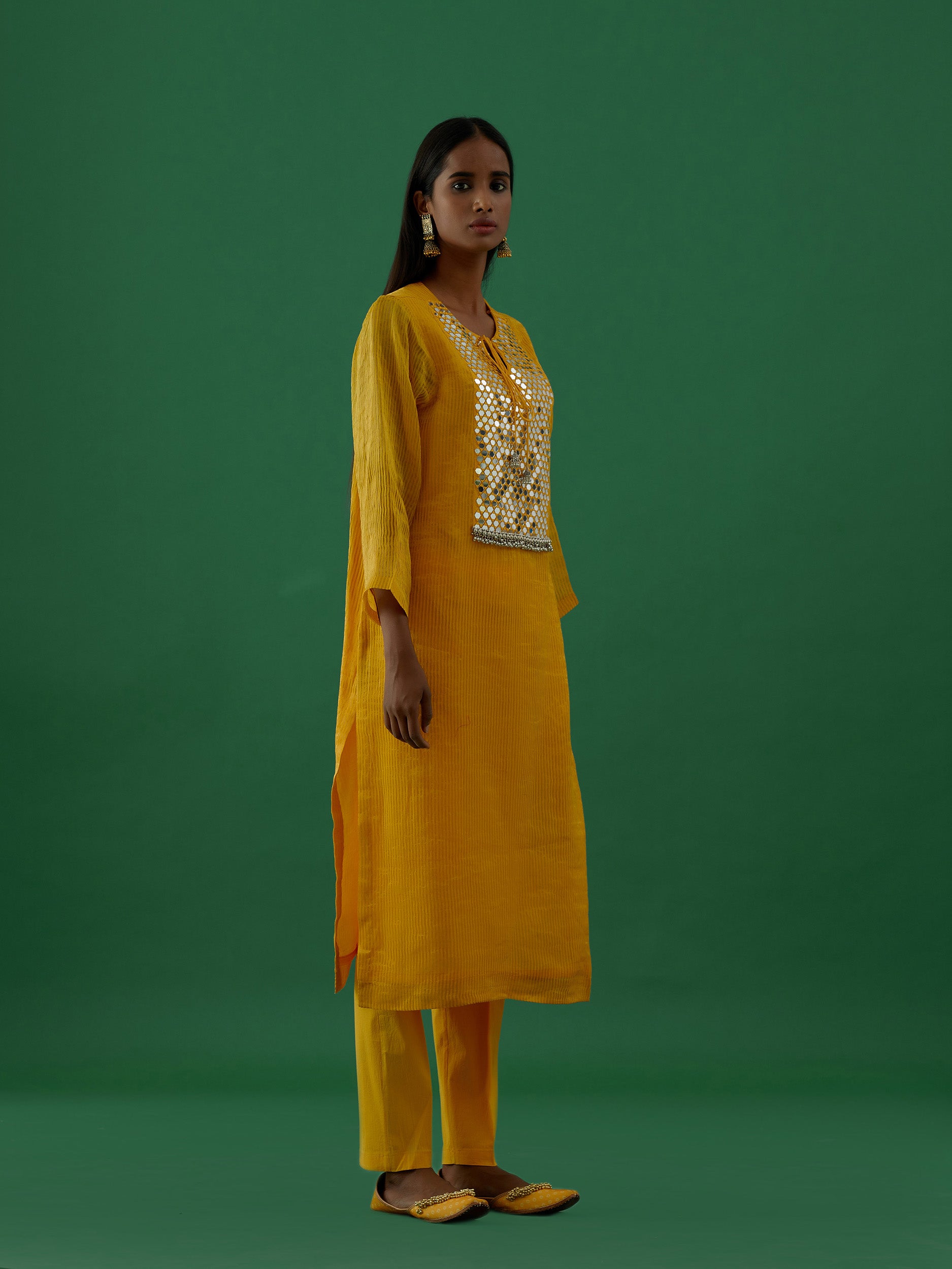 Kiara - Yellow kurta Set - 5elements