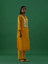 Kiara -  Yellow kurta Set - 5elements