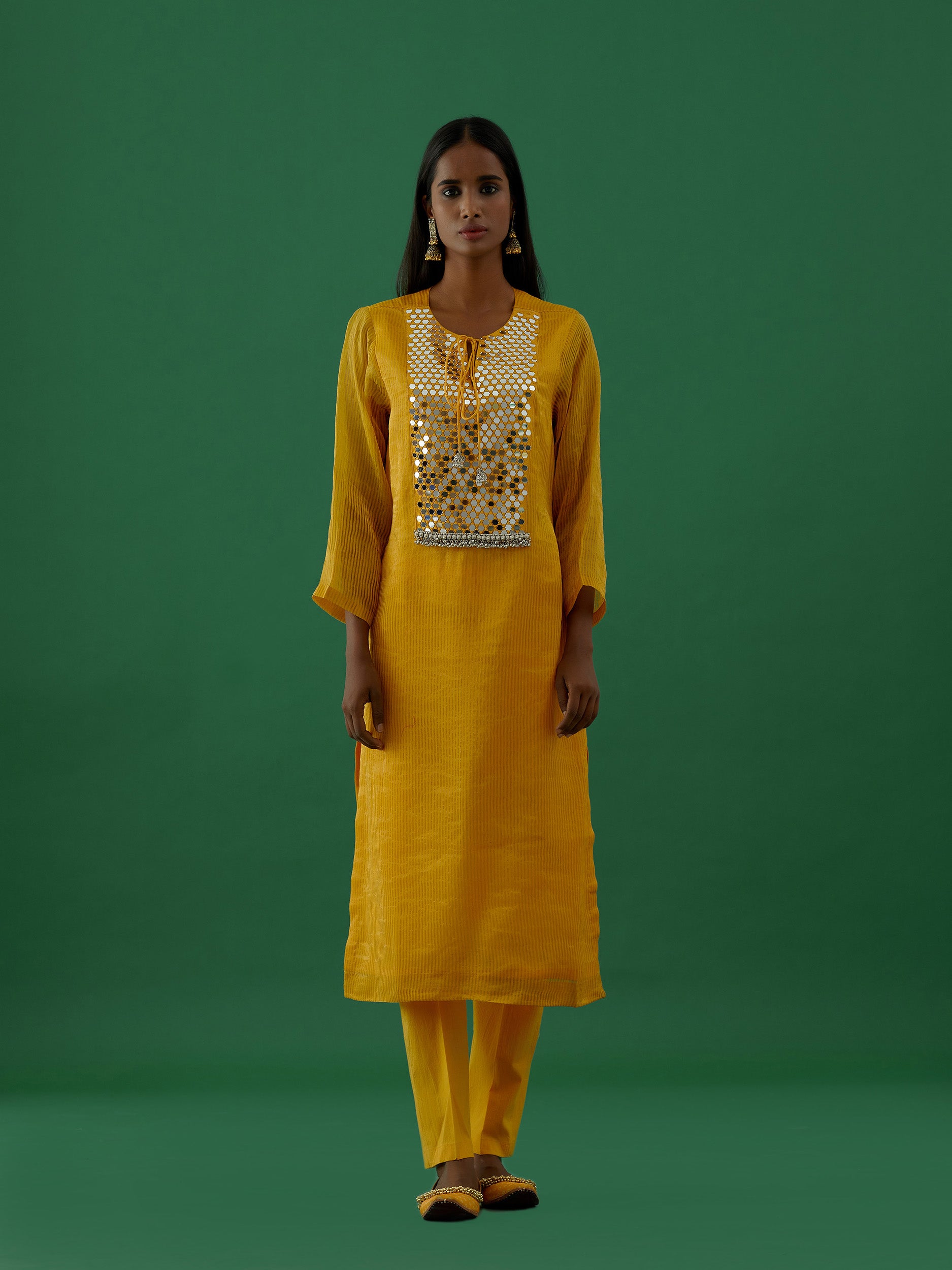 Kiara - Yellow kurta Set - 5elements
