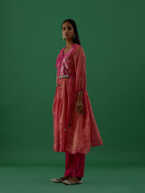 Gopika - Fushia kurta Set - 5elements
