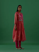 Gopika - Fushia kurta Set - 5elements