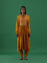 Vrinda - Mustard kurta Set - 5elements