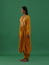 Vrinda - Mustard kurta Set - 5elements
