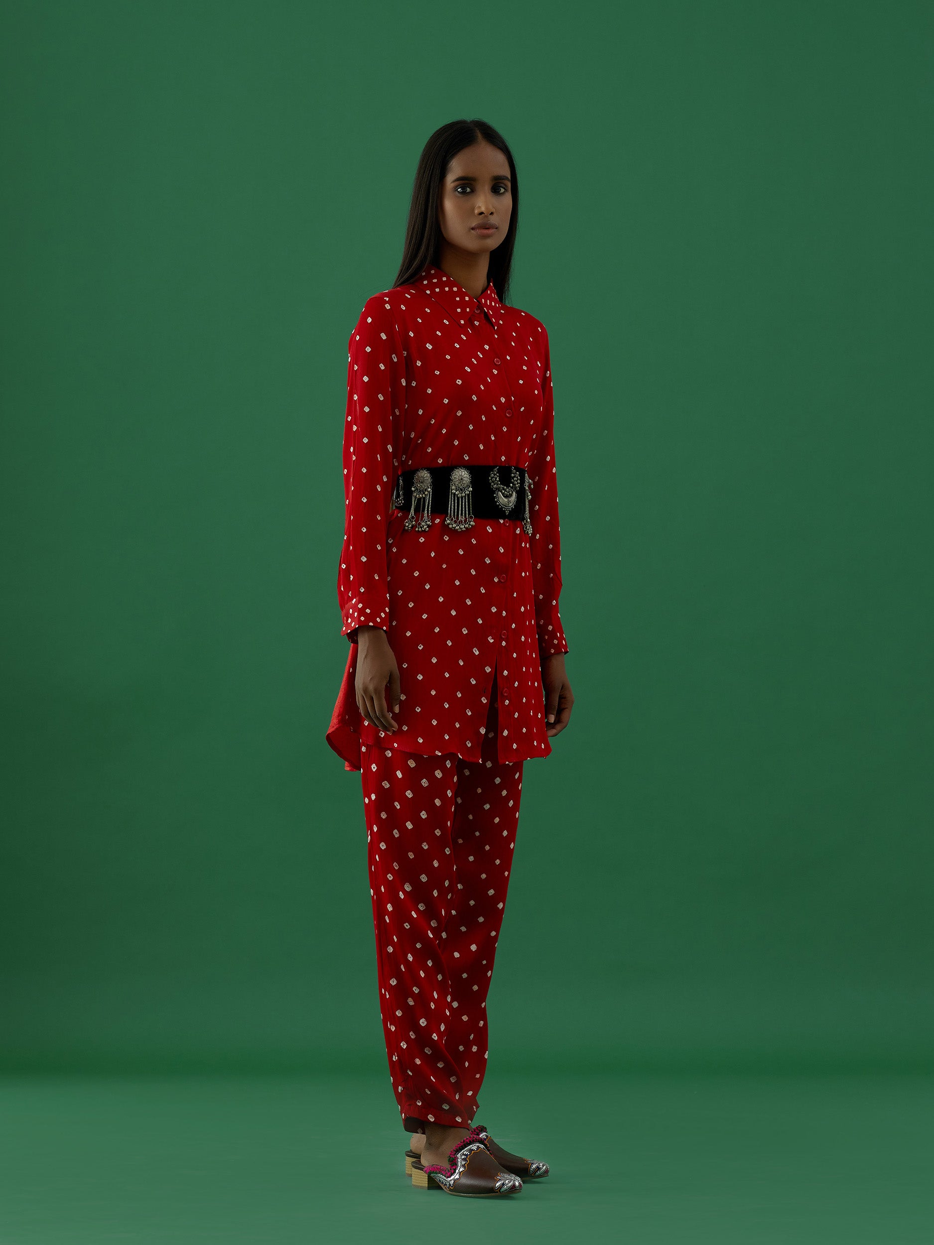 Apurva - Red Co-ords Set - 5elements