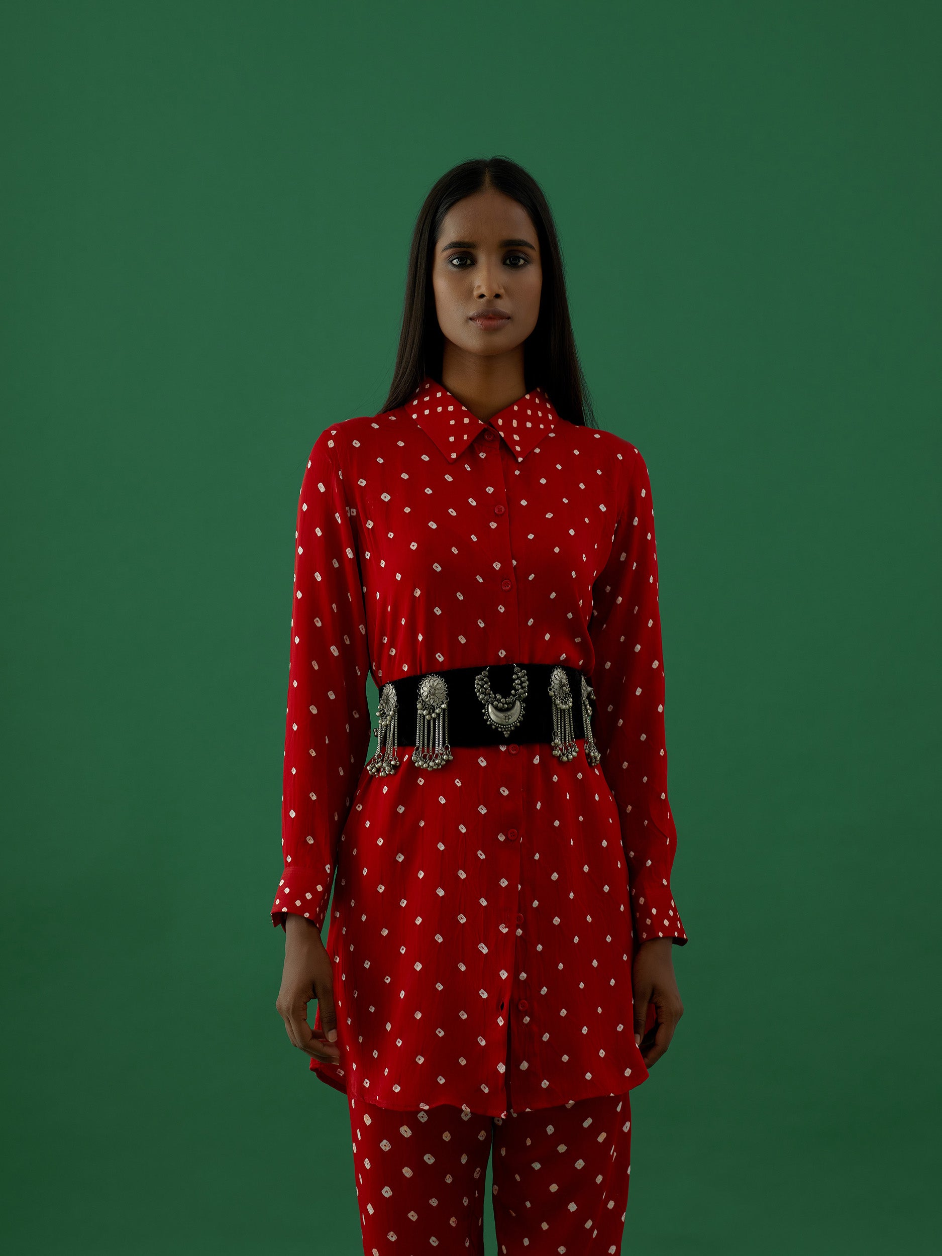 Apurva - Red Co-ords Set - 5elements