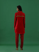 Apurva - Red Co-ords Set - 5elements