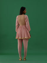 Pranami - Baby Pink Dhoti Pants - 5elements