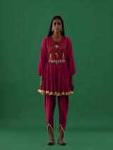 Pranami - Red Dhoti Pants - 5elements