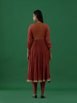 Adhira - Rust kurta Set - 5elements