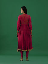 Adhira - Red kurta Set - 5elements