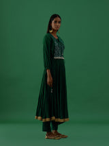 Kalindi - Green kurta Set - 5elements