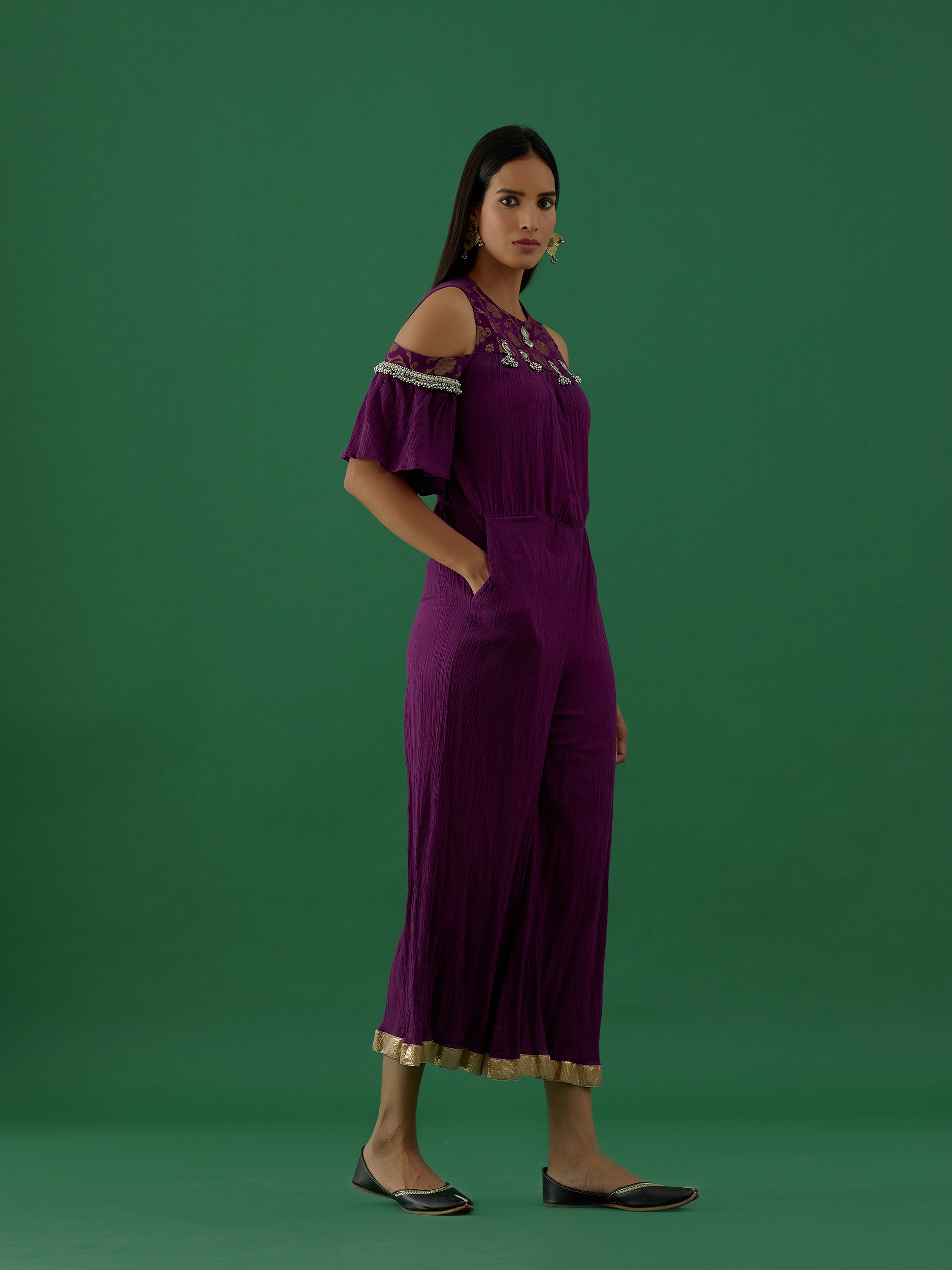 Aparajita - Purple (Jumpsuit) - 5elements
