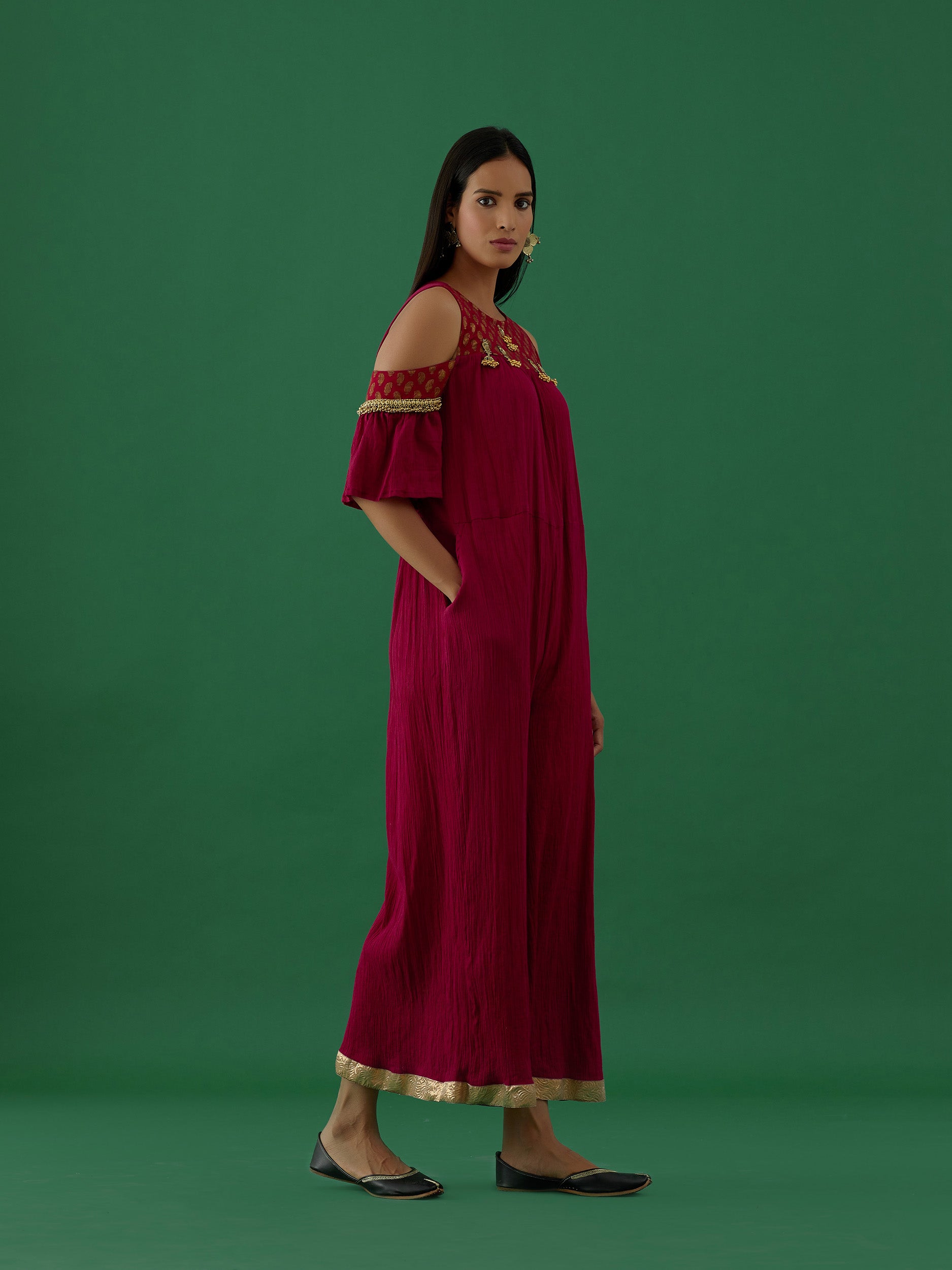 Aparajita - Red (Jumpsuit) - 5elements