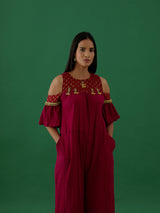 Aparajita - Red (Jumpsuit) - 5elements
