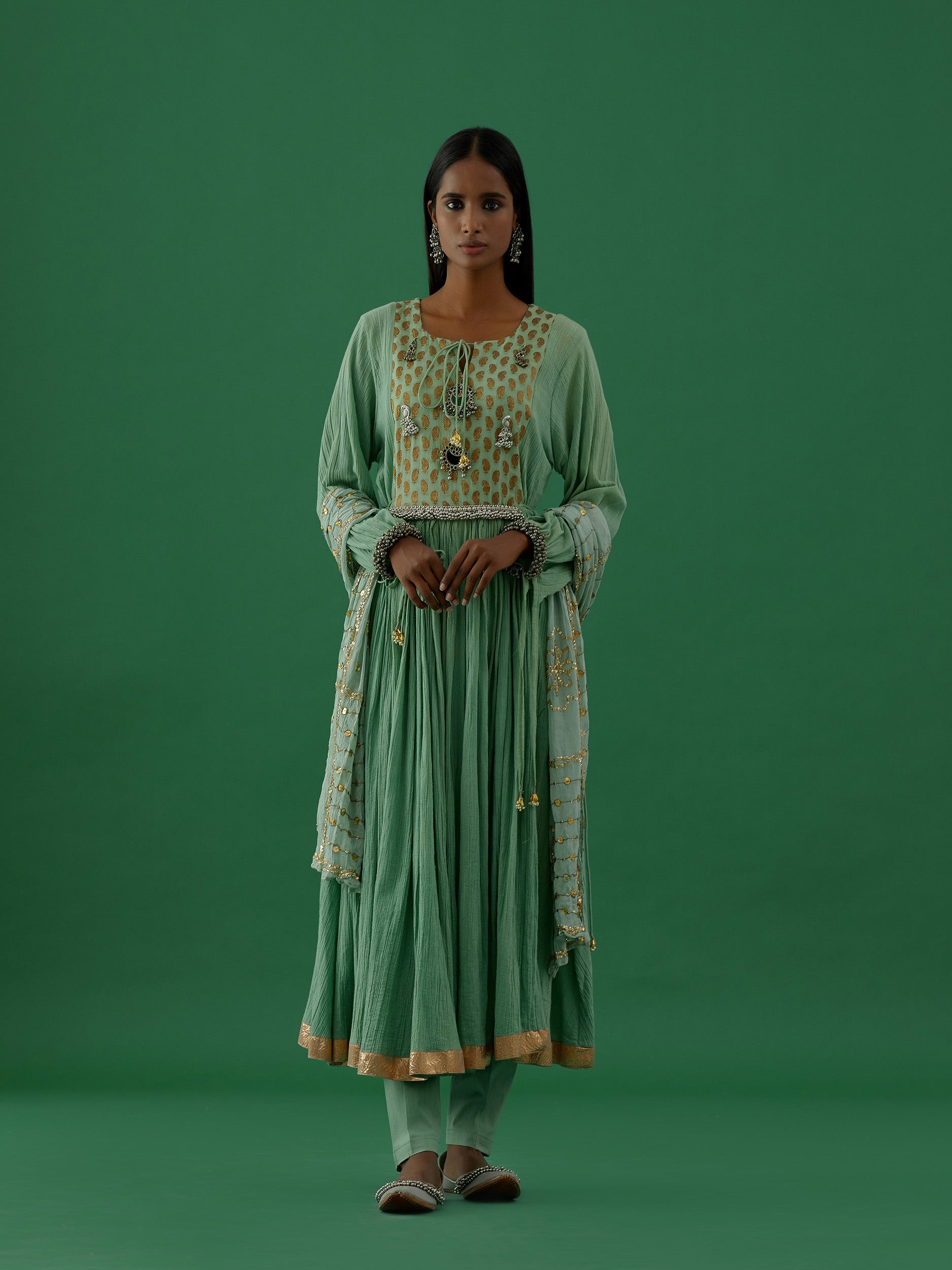 Adhira - Mint kurta Set - 5elements