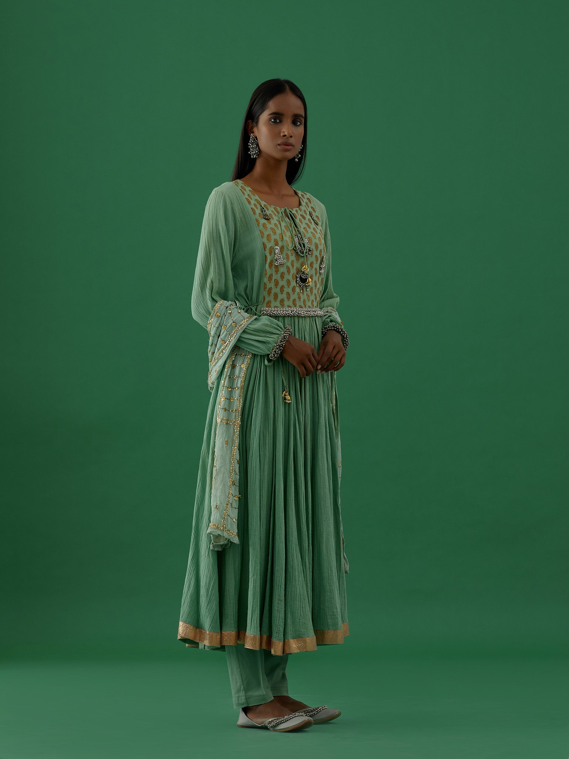 Adhira - Mint kurta Set - 5elements