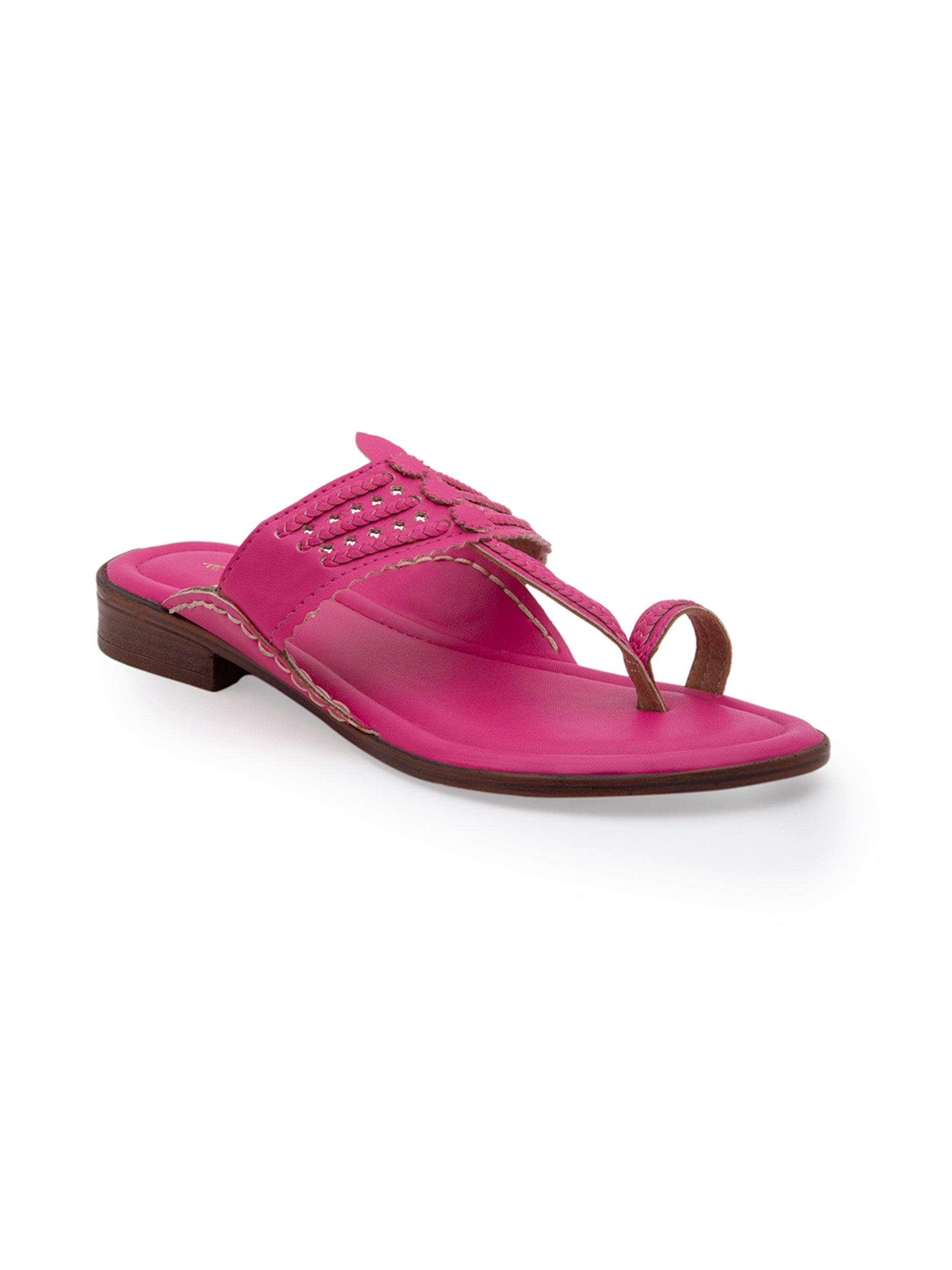 Fushia kolhapuri for women 5elements