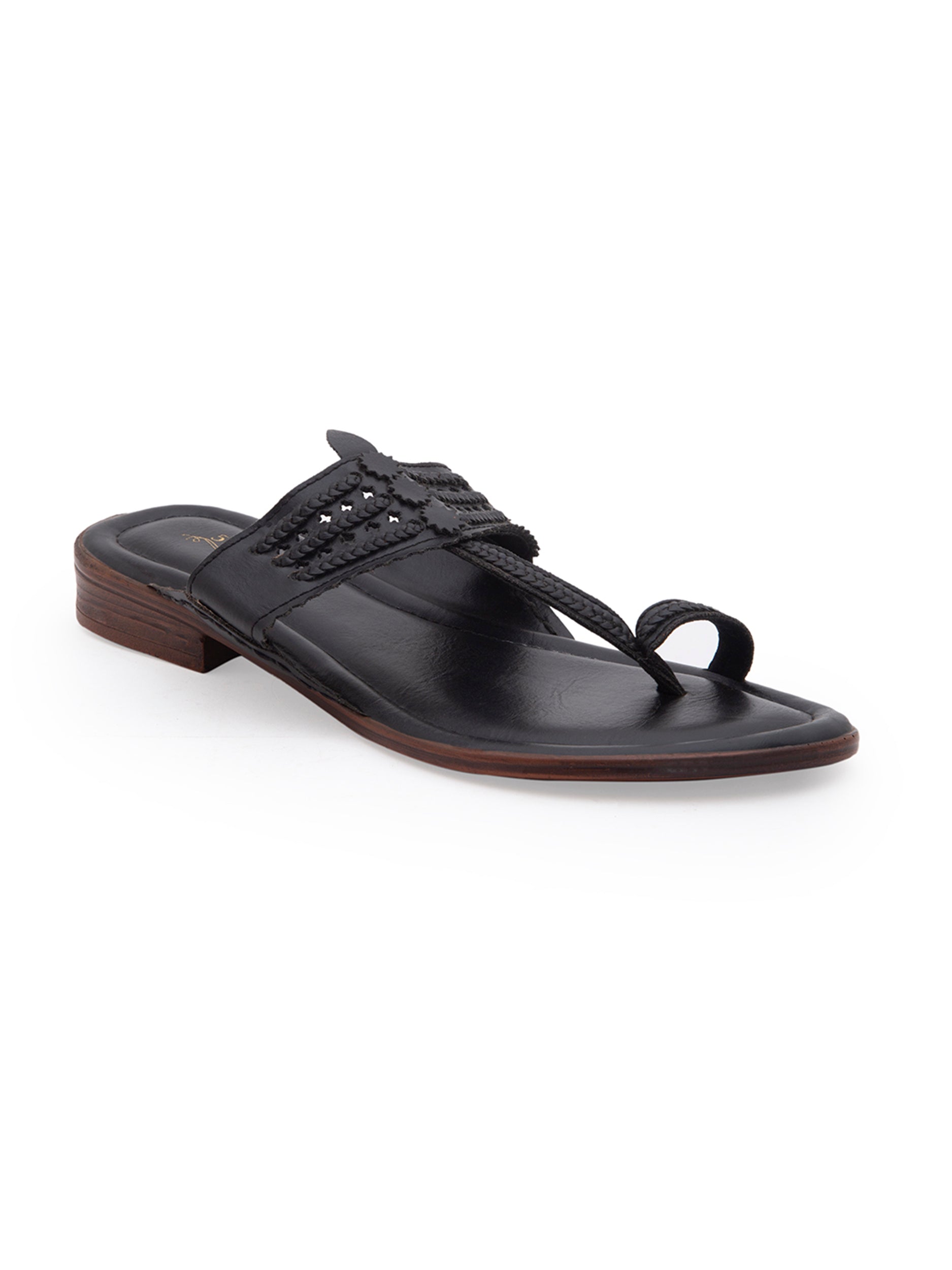 Black kolhapuri For Women 5elements