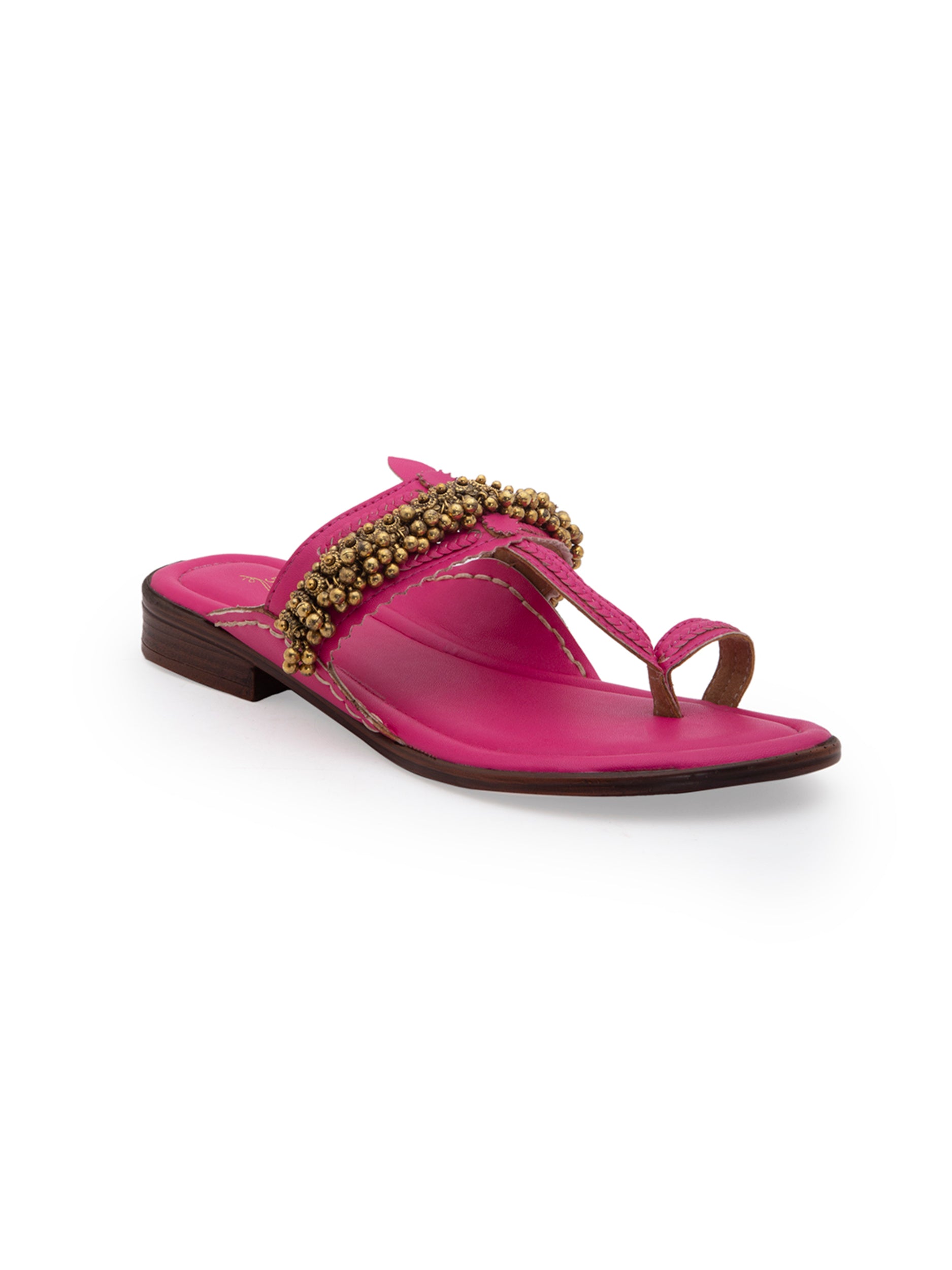 Ghungroo Love - Fushia kolhapuri 5elements
