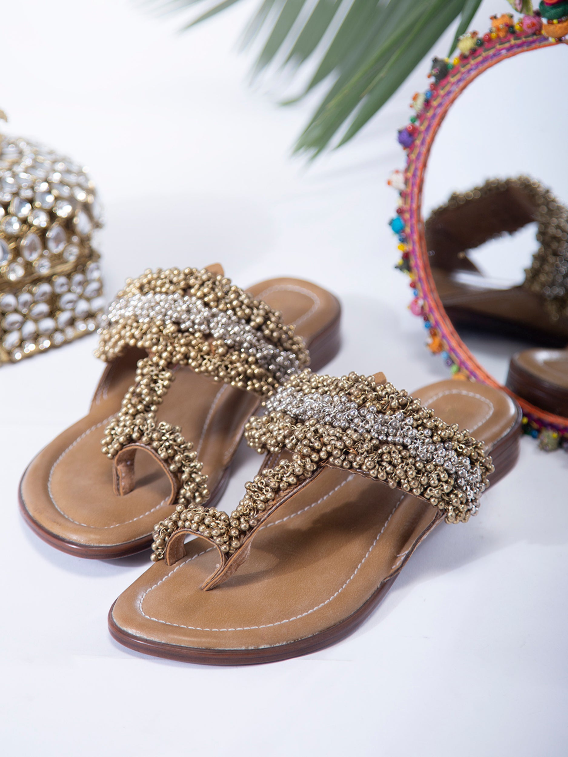 Flat chappal for discount bride