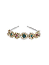 Self Design Kundan Studded Hairband - 5elements