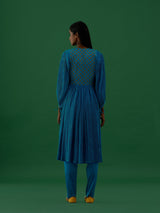 Trishika - Turqouise kurta Set - 5elements