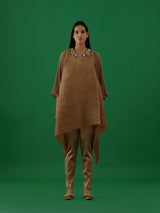 Brown Embellished Tunic Set - 5elements