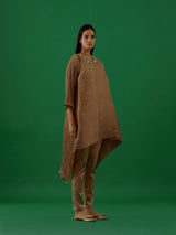 Brown Embellished Tunic Set - 5elements