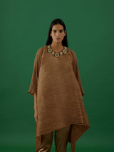 Brown Embellished Tunic Set - 5elements