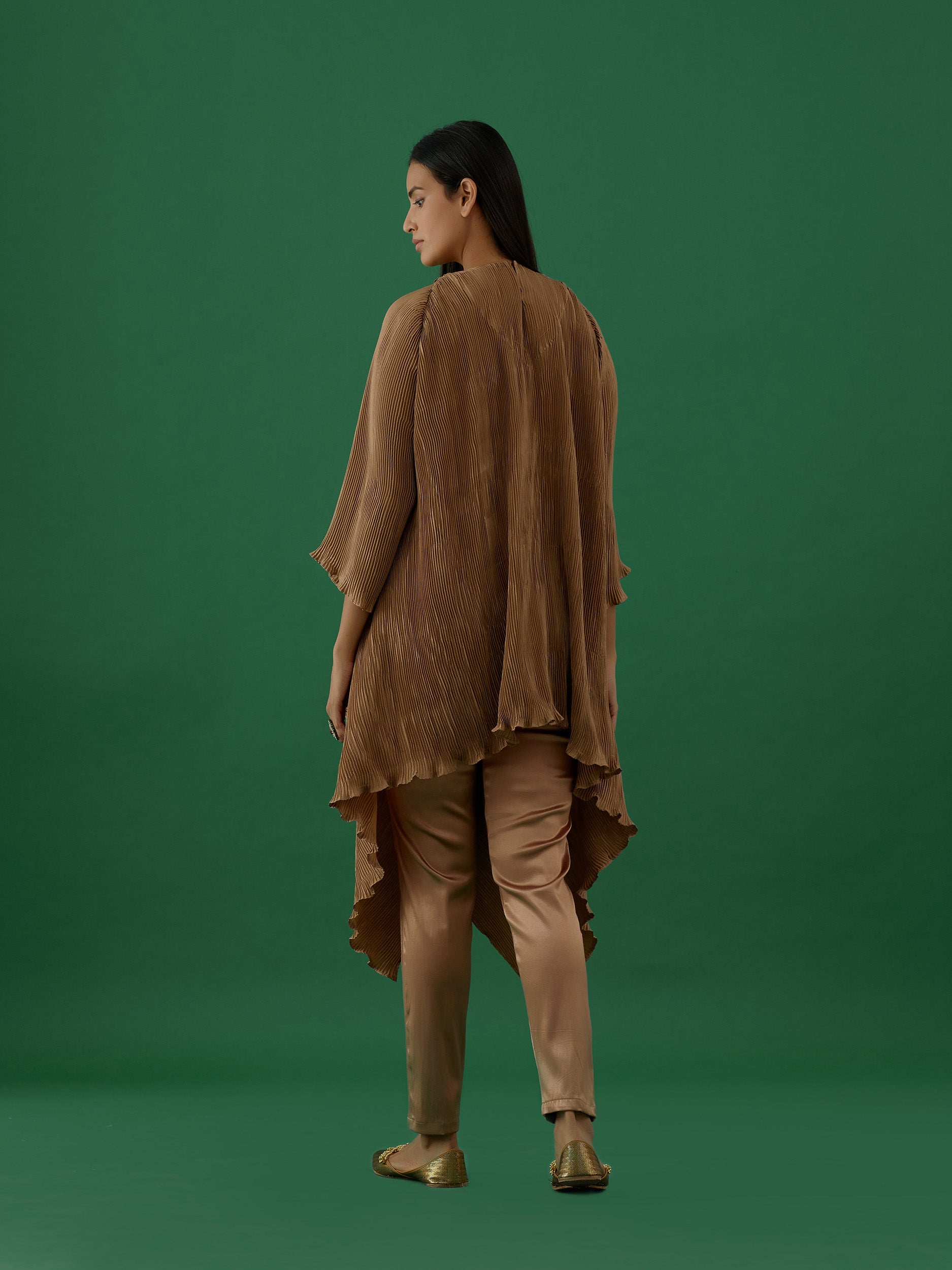 Brown Embellished Tunic Set - 5elements