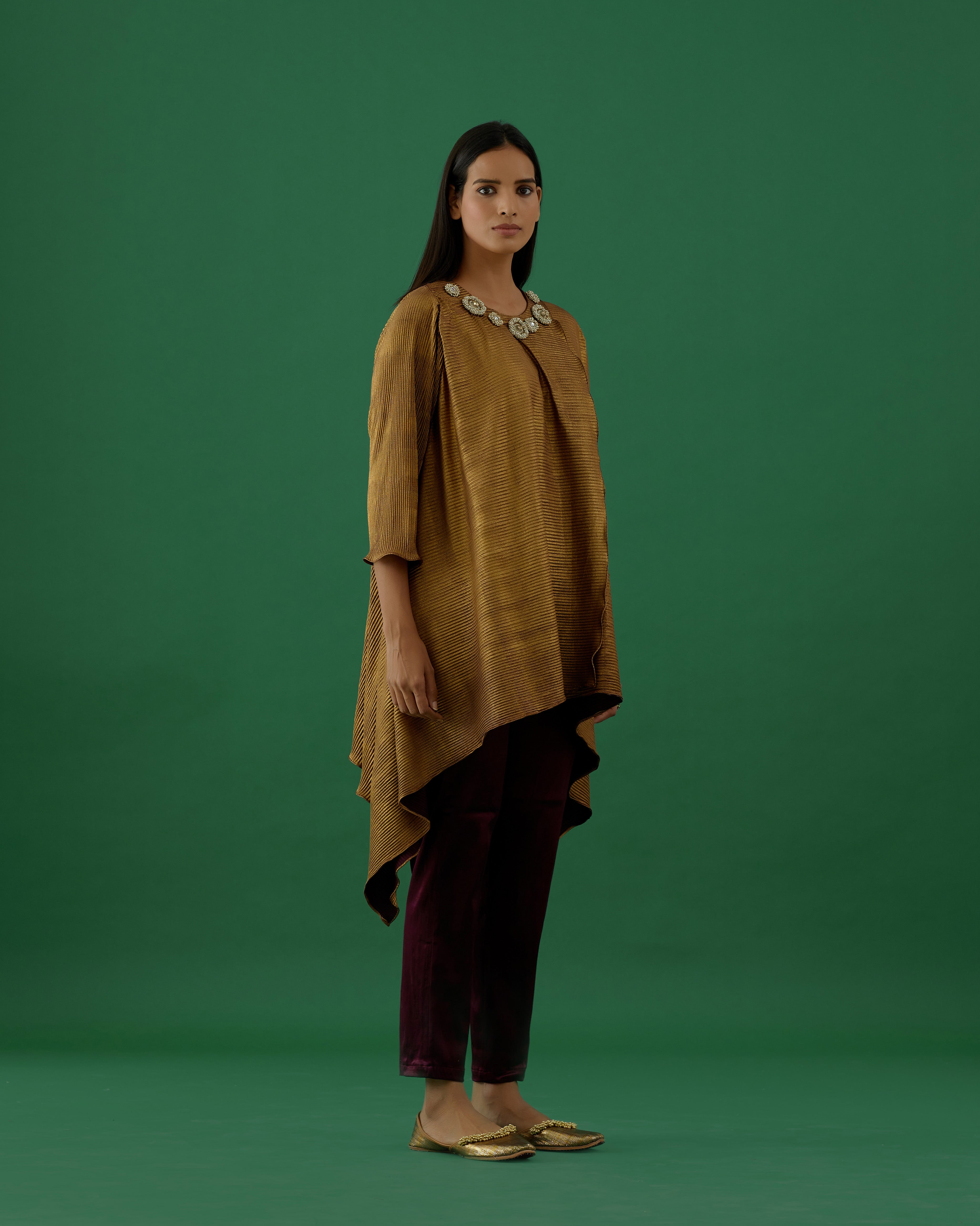 Bronze Embellished Tunic Set - 5elements