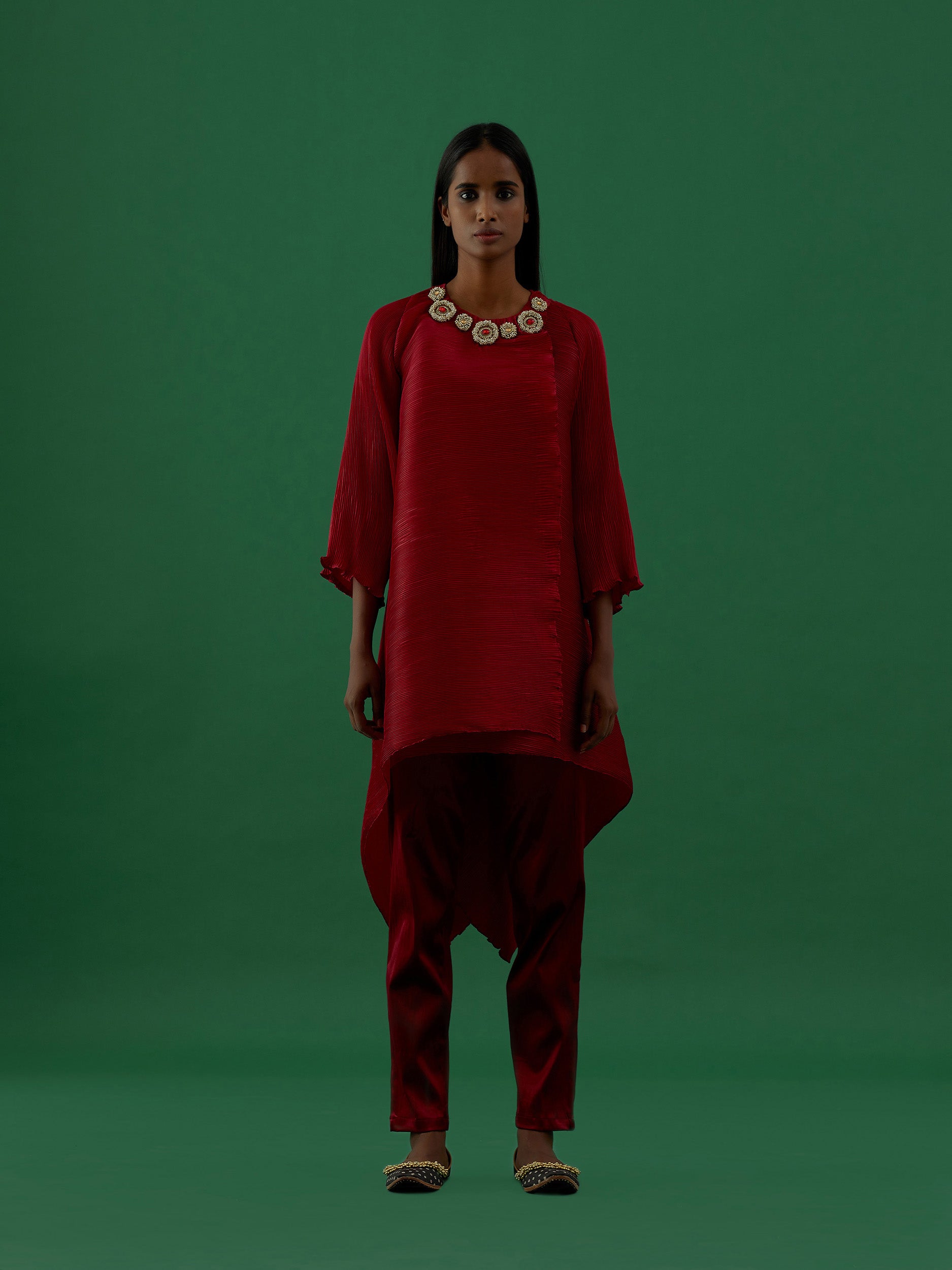 Saanvi - Maroon Top - 5elements