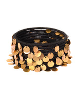 Nyara Bangle- Black (Gold) - 5elements