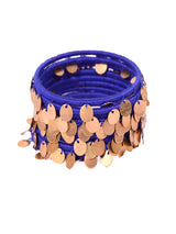 Nyara Bangle- Blue (Gold) - 5elements