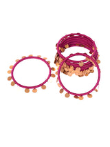 Nyara Bangle- Onion Pink (Gold) - 5elements
