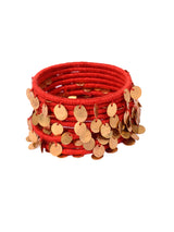 Nyara Bangle- Red (Gold) - 5elements