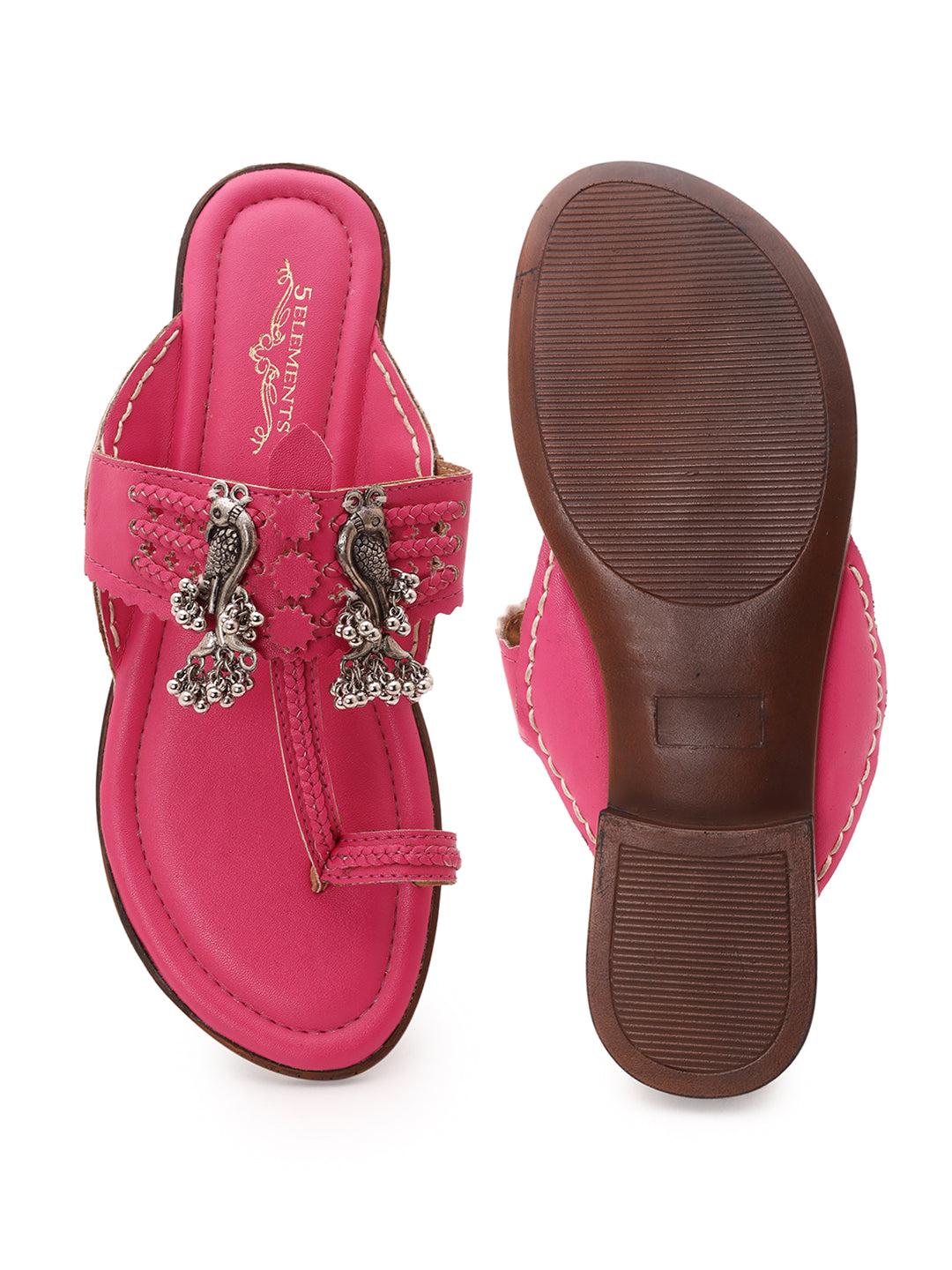 Mayoor - Pink kolhapuri 5elements