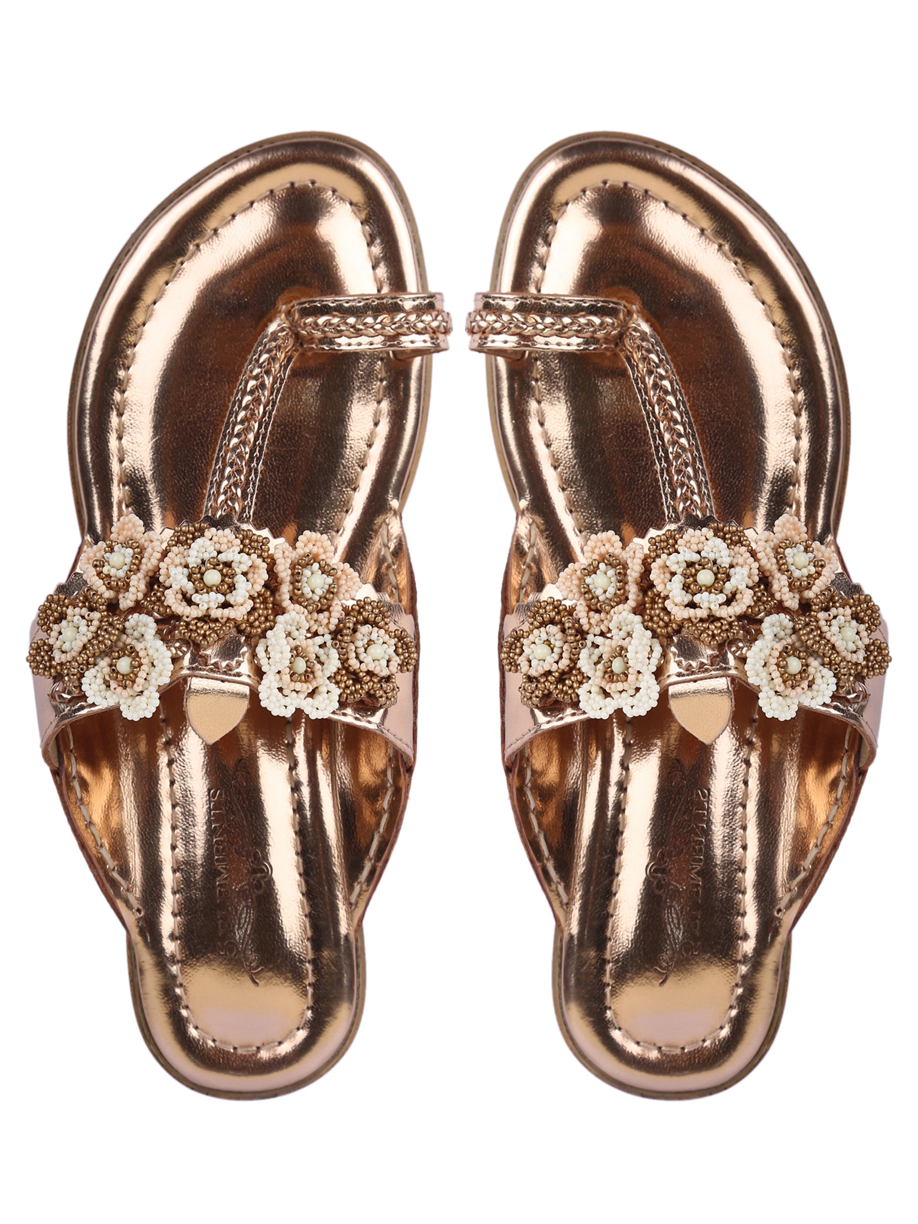 Ziba - Rosegold kolhapuri 5elements