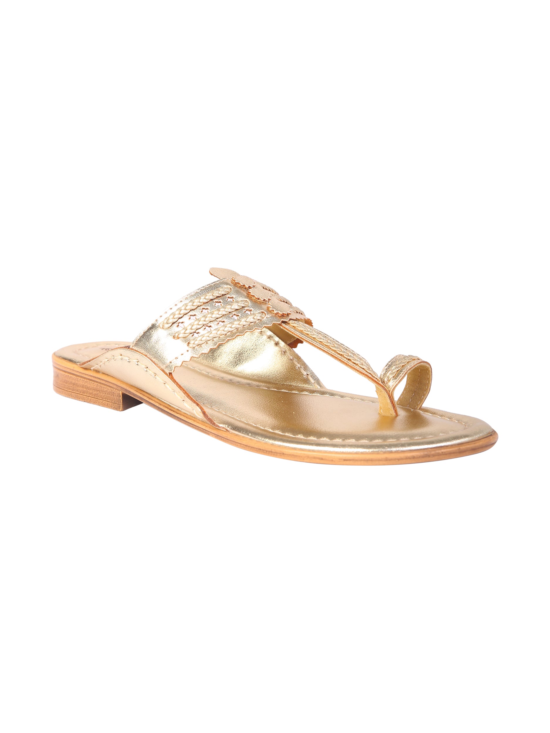 classic gold kolhapuri for women 5elements