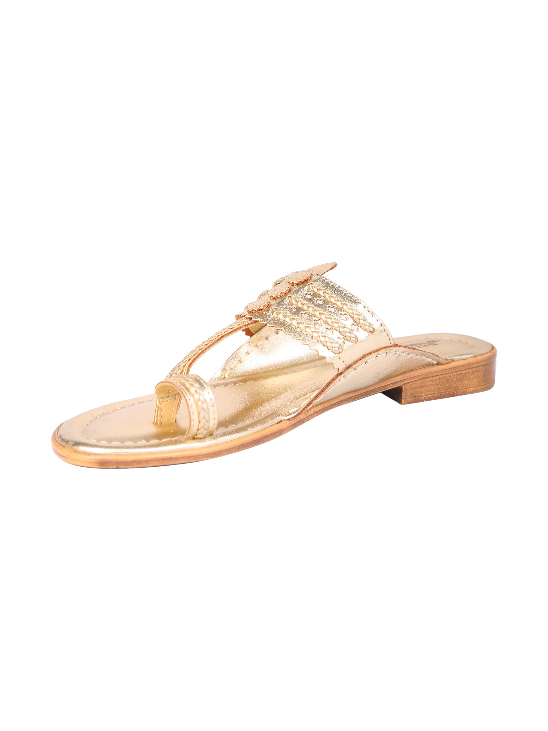 classic gold kolhapuri for women 5elements