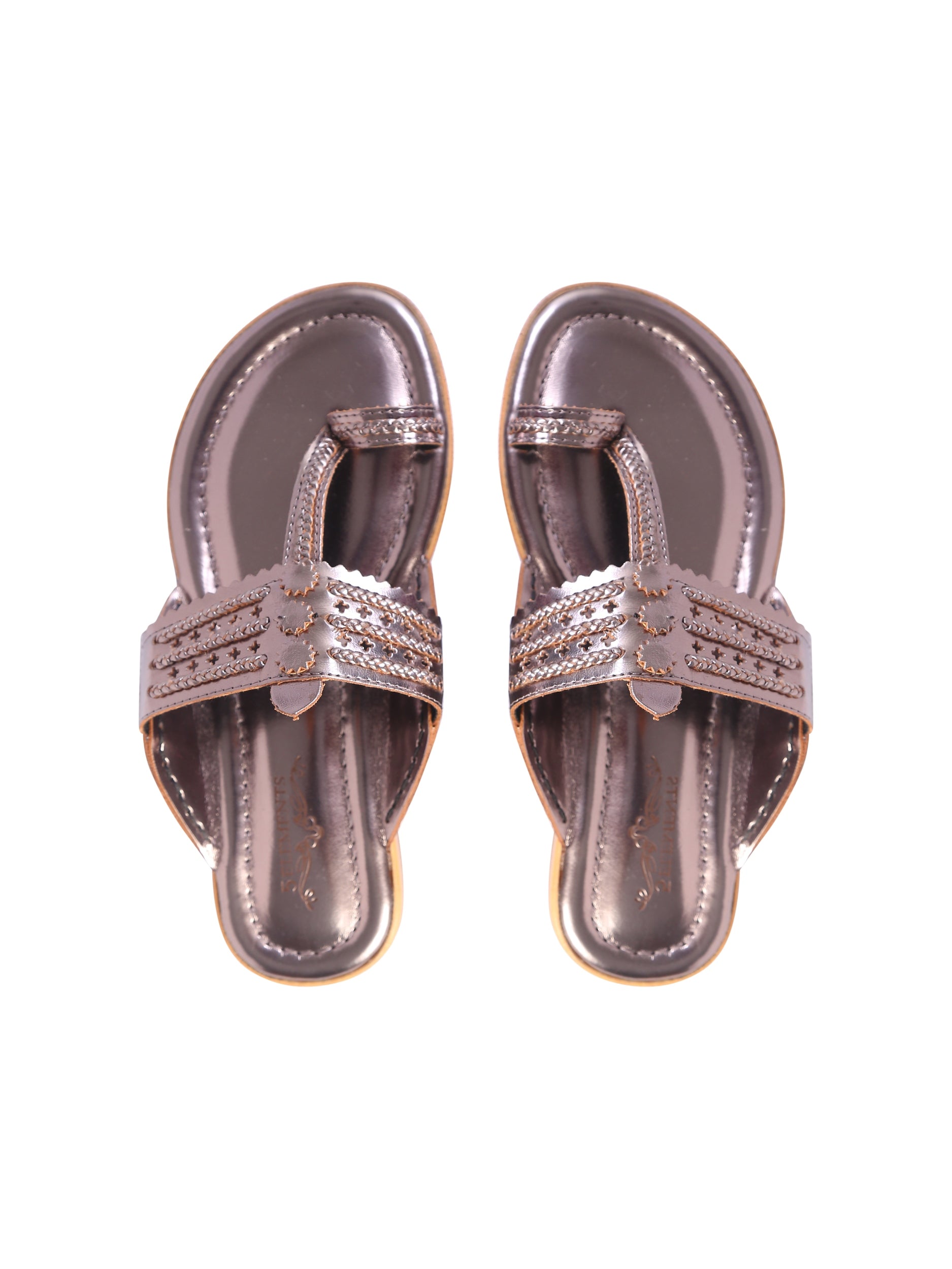 classic Pewter kolhapuri for women 5elements