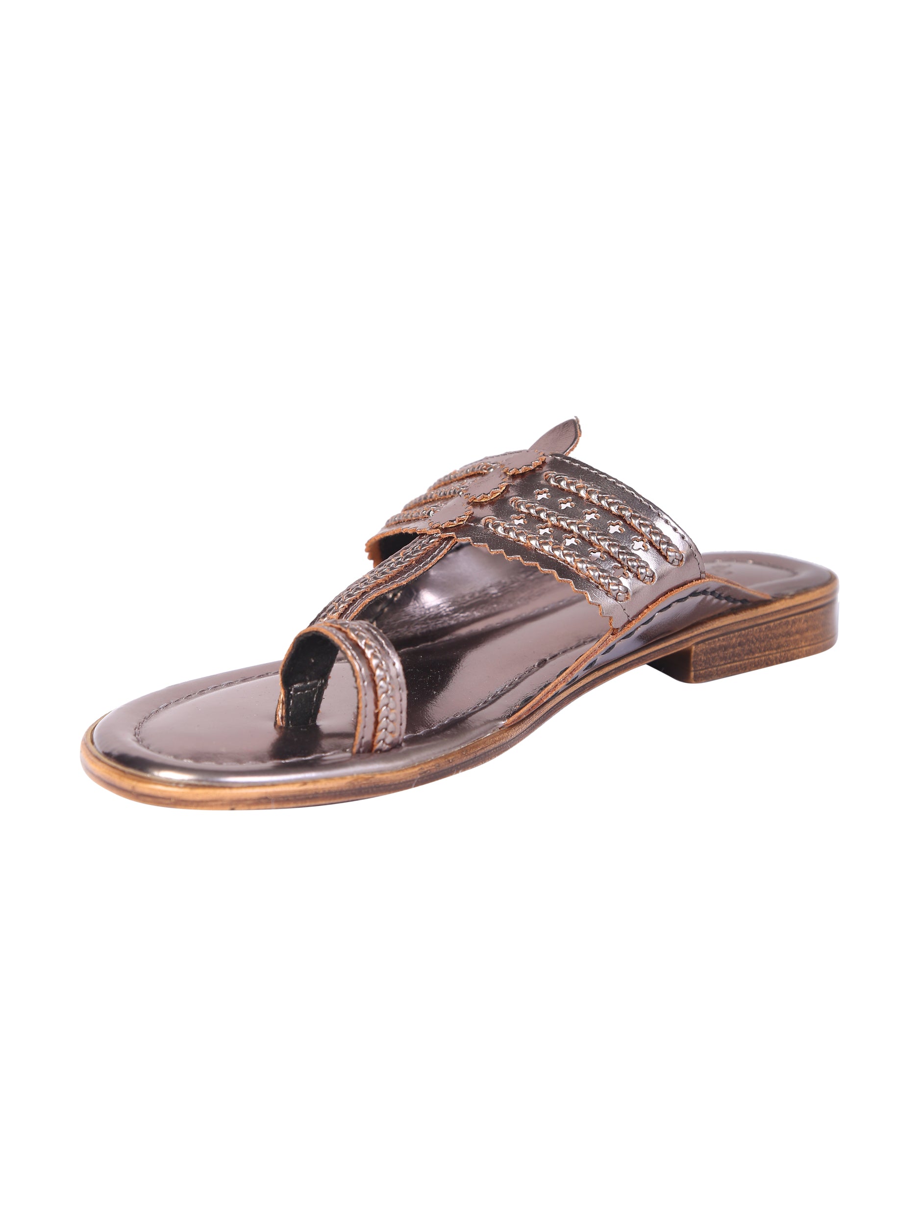 classic Pewter kolhapuri for women 5elements