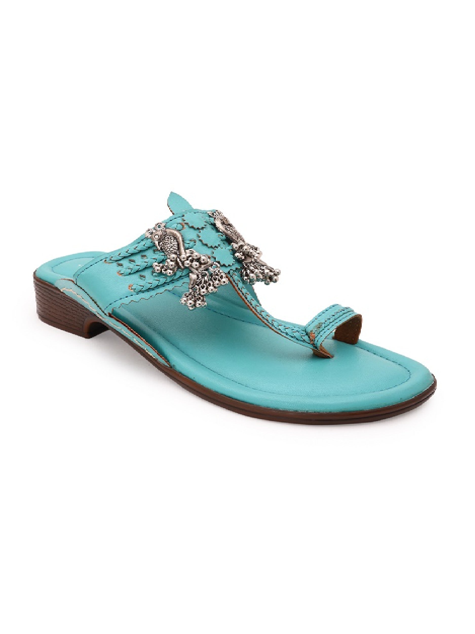 Mayoor - Turquoise kolhapuri 5elements