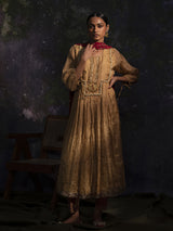 Rutvi - Gold kurta Set - 5elements