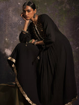Vedapriya - Black kurta Set - 5elements