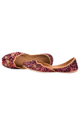 Shaivi Maroon Jutti