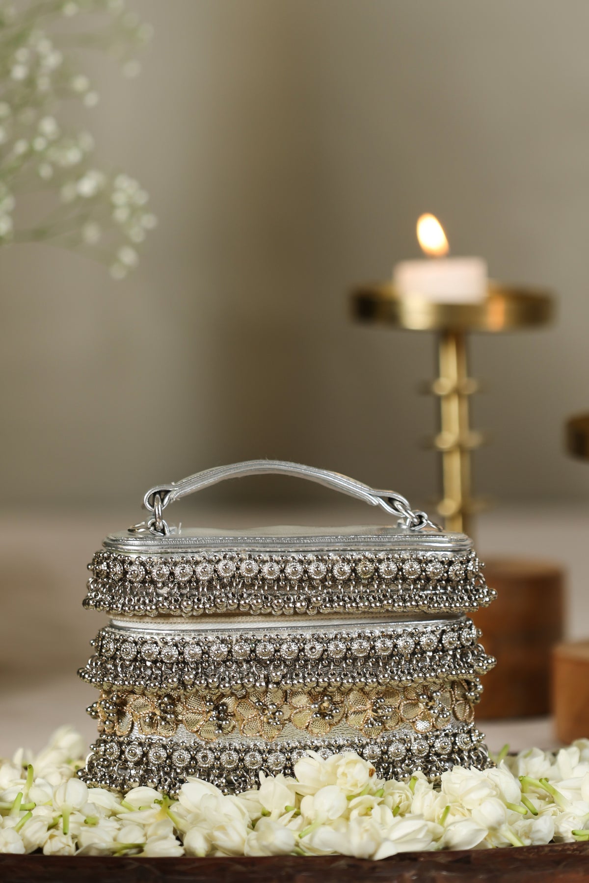 Nivara Silver Clutch image 1
