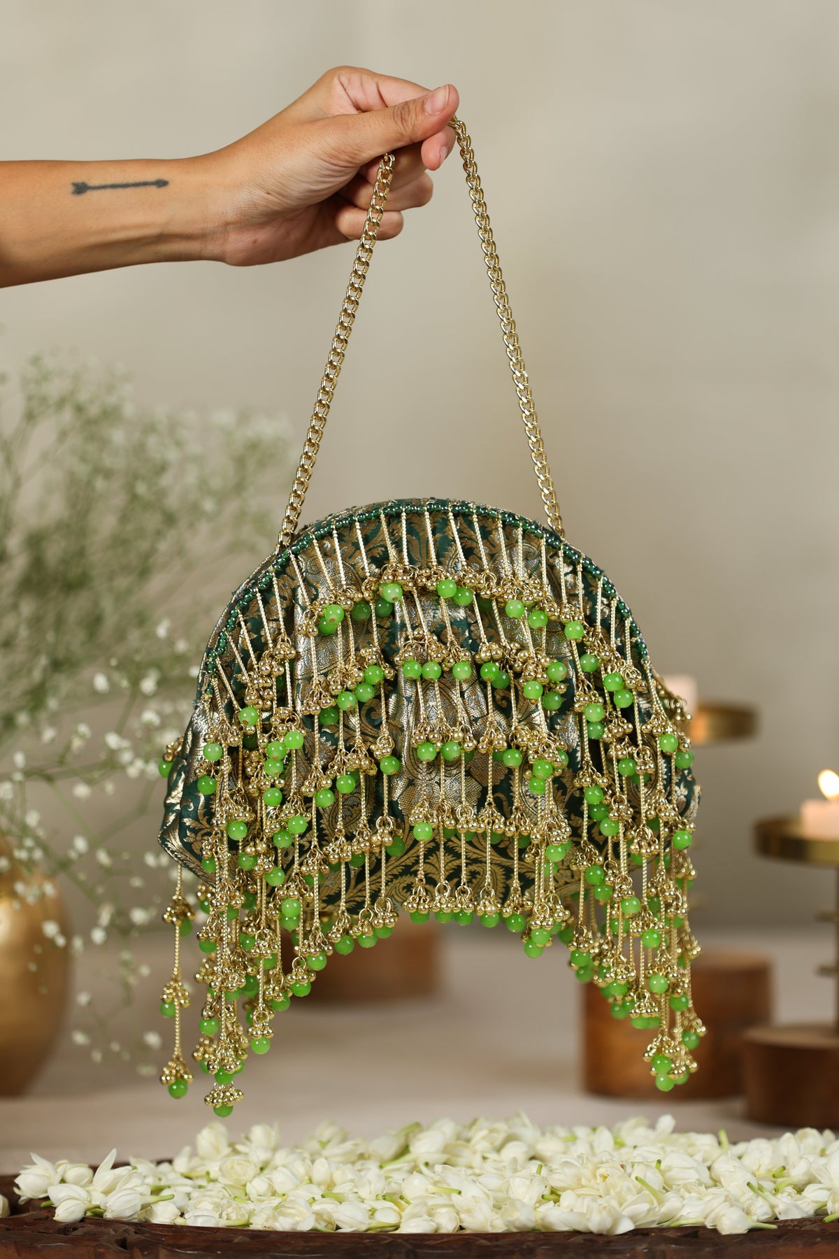 Latika Green Handbag image 2