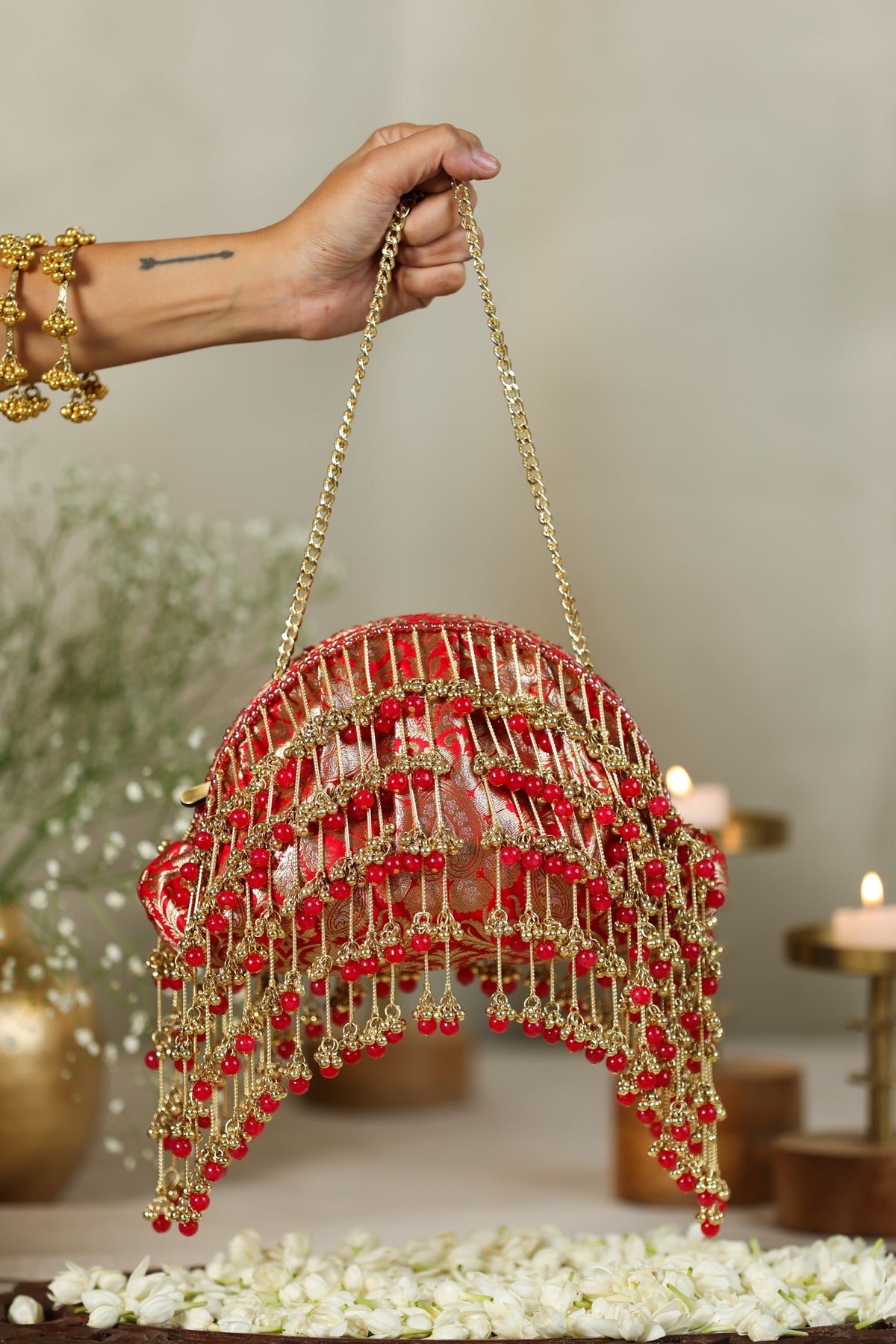Latika Red Handbag image 2